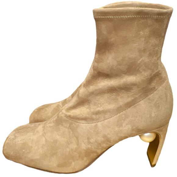 Nicholas Kirkwood Maeva Brown Suede Ankle Boots, IT38/US8 - Picture 1 of 16